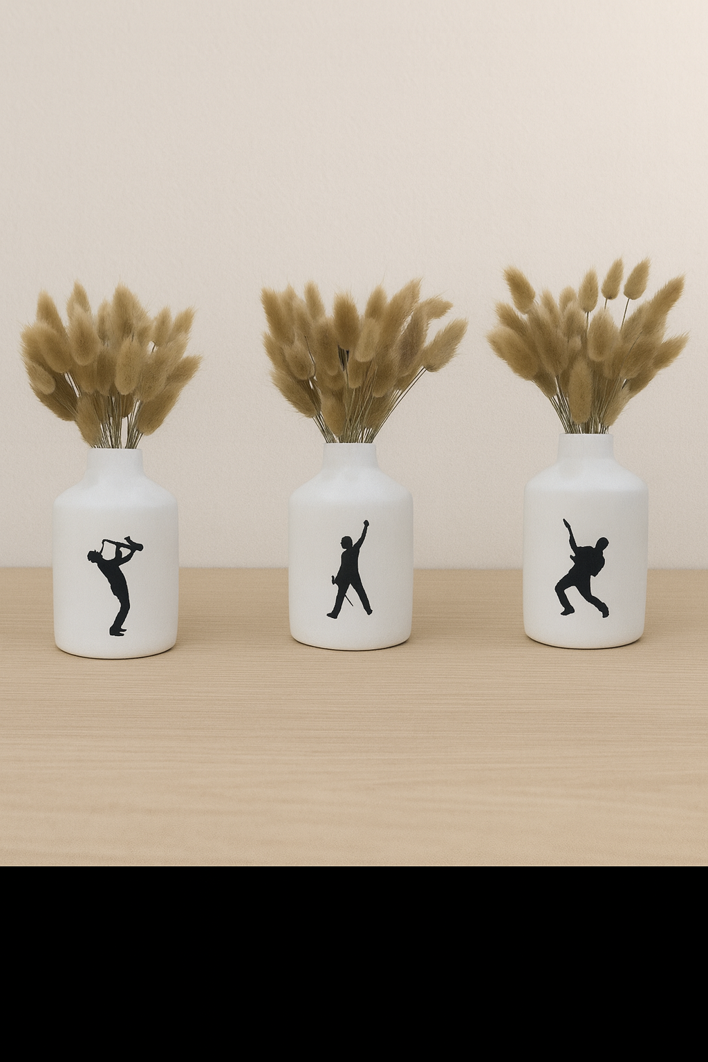 Trio de Vases “Freddie” – Collection Rock’n Bloom